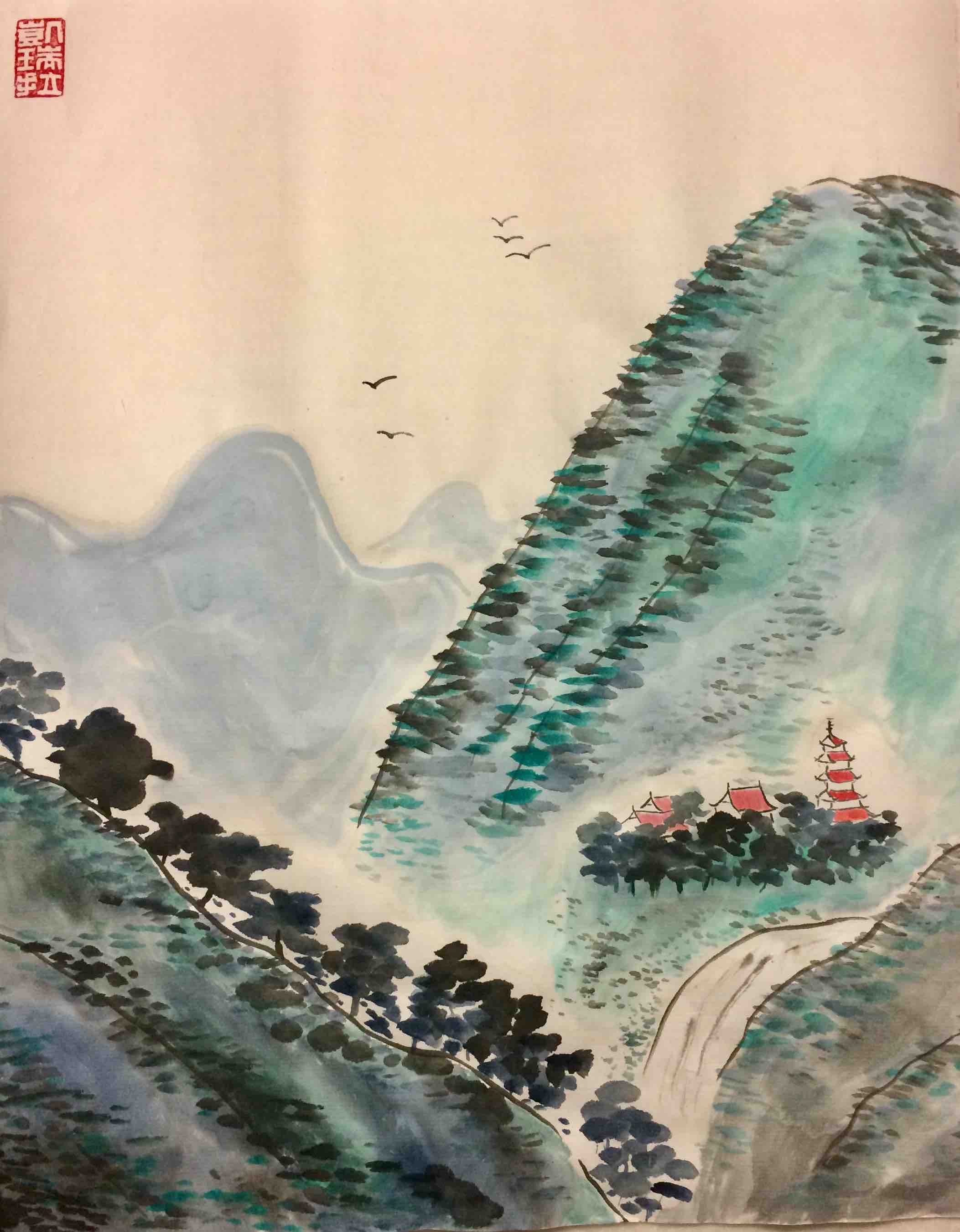 Chinesische Schluchtenlandschaft